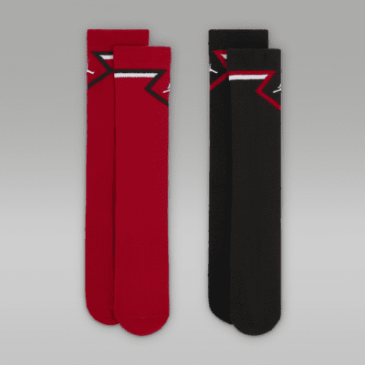 Jordan Big Kids' Diamond High Crew Socks (2 Pairs)