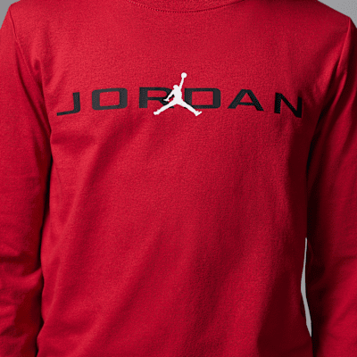 Playera de manga larga Baseline para niños talla grande Jordan