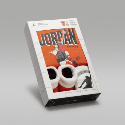 Σετ με ολόσωμο κορμάκι Jordan MVP Bodysuit Box Set για βρέφη (0-6M)