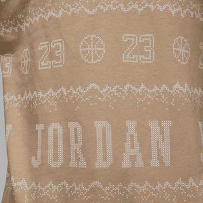 เสื้อคอกลมผ้าฟลีซ Jordan Essentials Holiday