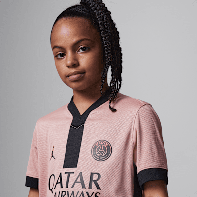 Jersey de fútbol Jordan Dri-FIT Replica del Paris Saint-Germain alternativo 2024/25 Stadium para niños talla grande