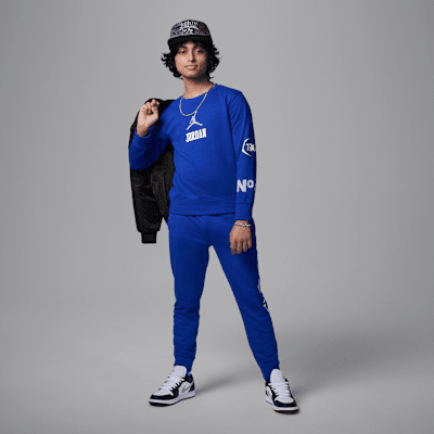 Jordan Big Kids' 1984 French Terry Jumpman Crew