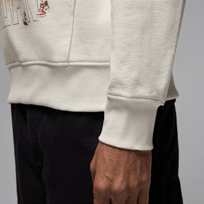 Sudadera con gorro sin cierre con gráfico para hombre Jordan Flight Fleece