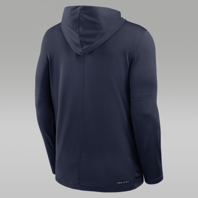 North Carolina Sideline Men's Jordan Brand Dri-FIT College Long-Sleeve Hooded Top