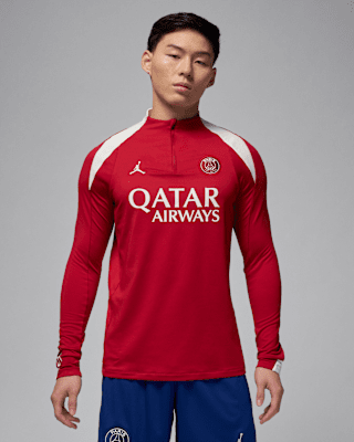 Мужские  Paris Saint-Germain Strike Fourth Jordan Dri-FIT Soccer Knit Drill Top