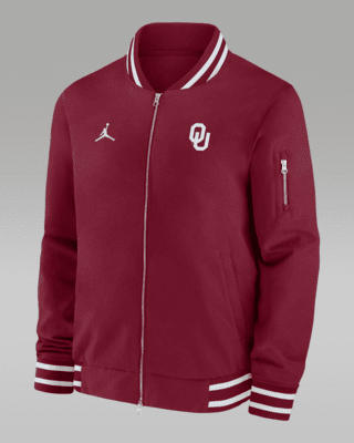 Мужская куртка Oklahoma Sooners Sideline Jordan College Full-Zip Bomber