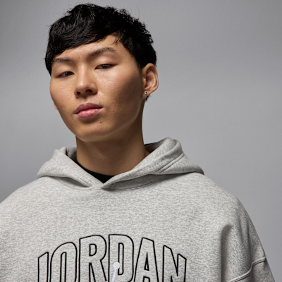 Felpa pullover oversize con cappuccio Jordan Brooklyn Fleece – Uomo