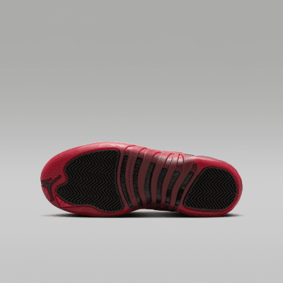 Air Jordan 12 Retro "Black and Varsity Red" Big Kids' Shoes
