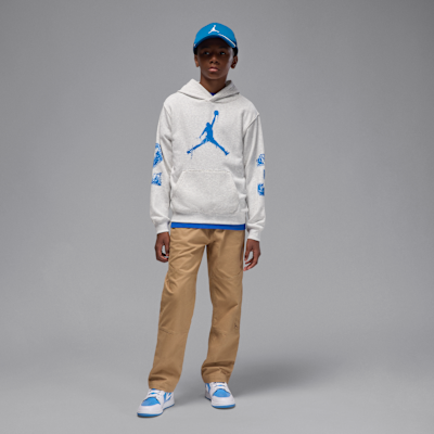 Sudadera con gorro sin cierre de tejido Fleece Jumpman para niños talla grande Jordan MVP