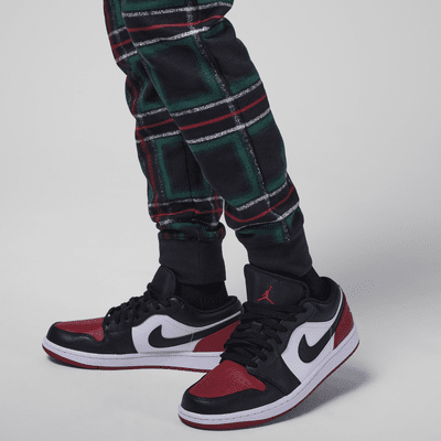 Pants de tejido Fleece para días festivos para niños talla grande Jordan Brooklyn Essentials