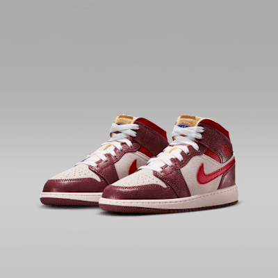 Tenis para niños grandes Air Jordan 1 Mid SE