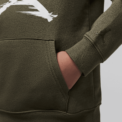Sudadera con gorro sin cierre de tejido Fleece para niños talla grande Jordan Flight MVP