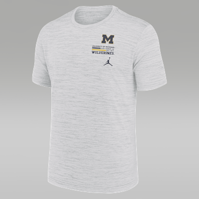 Michigan Campus Chest Stack Velocity Men's Nike Dri-FIT College T-Shirt