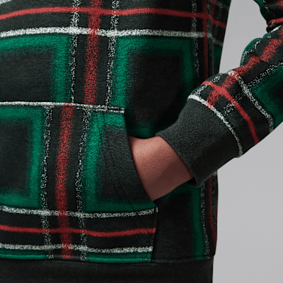 Sudadera con gorro sin cierre festiva de tejido Fleece para niños talla pequeña Jordan Brooklyn Essentials