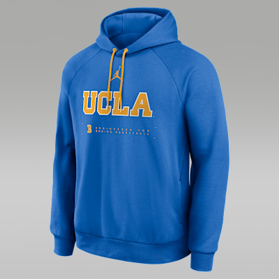 UCLA Courtside Basketball Practice Men's Jordan Brand Dri-FIT Pullover Hoodie