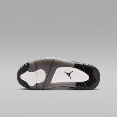 Air Jordan 4 Retro "Cave Stone and Black" Big Kids' Shoes