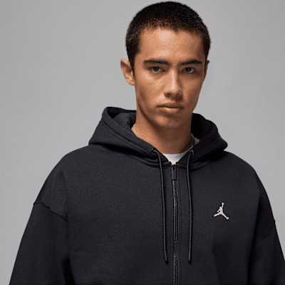Jordan Brooklyn Fleece oversized hoodie met rits over de hele lengte voor heren