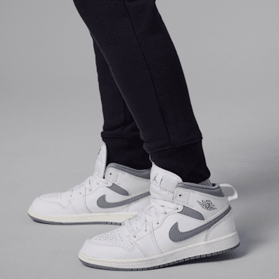 Ensemble deux pièces en Fleece avec sweat à capuche, zip et poche cousue Jordan pour enfant