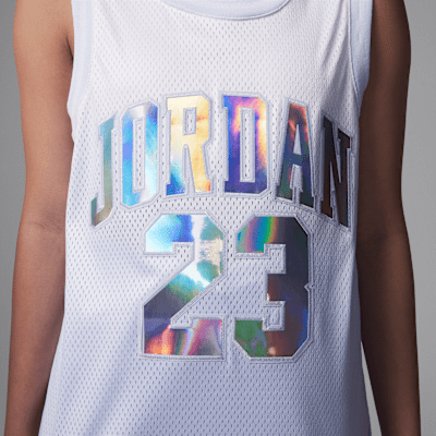 Jersey con estampado metalizado para niños talla grande Jordan