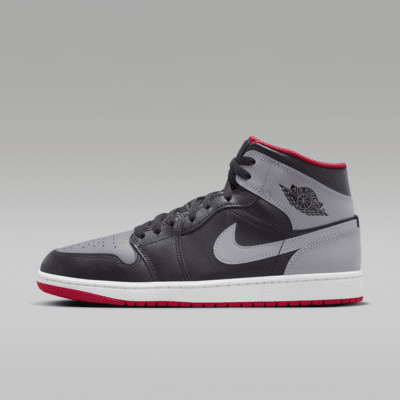 Jordan 1 mid femme gris sales