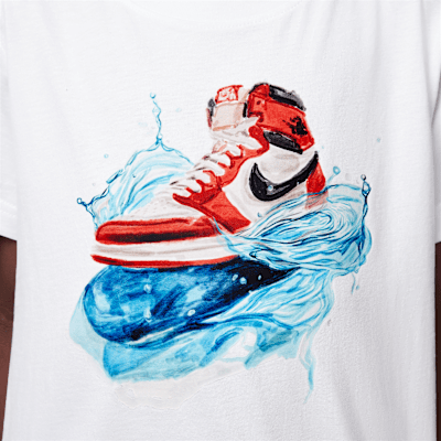 Playera AJ1 Wave para niños talla pequeña Jordan