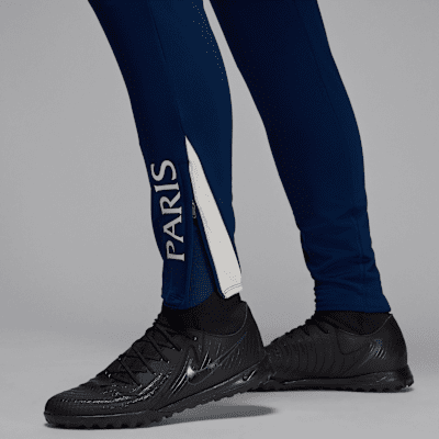 Stickade fotbollsbyxor Paris Saint-Germain Strike (fjärdeställ) Jordan Dri-FIT för män