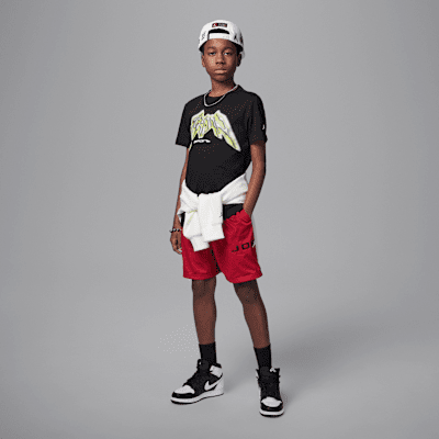 Playera de deporte con gráfico para niños talla grande Jordan Dri-FIT