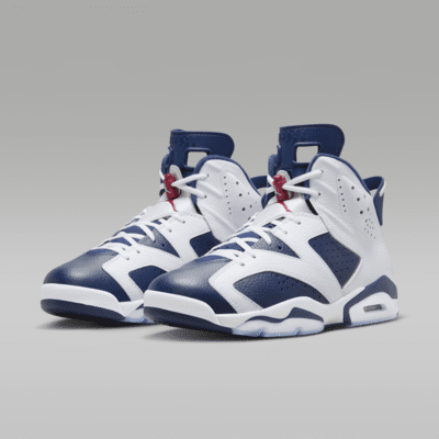 Air Jordan 6 Retro 'White and Midnight Navy' Men's Shoes