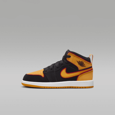 Jordan 1 mid black and orange top