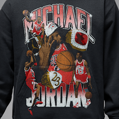 Sudadera con gorro sin cierre con gráfico para hombre Jordan Flight Fleece