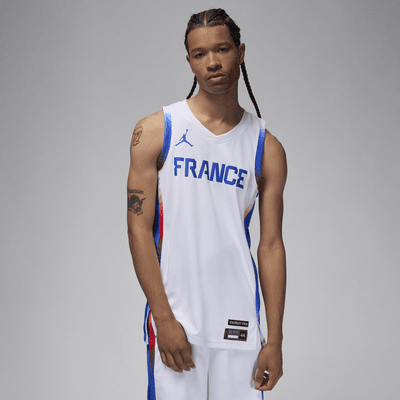 Jersey France Limited Home Jordan Basketball för män