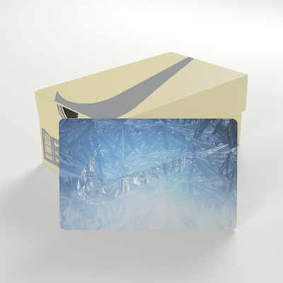 Nike Gift Card Mailed in a Mini Nike Shoebox