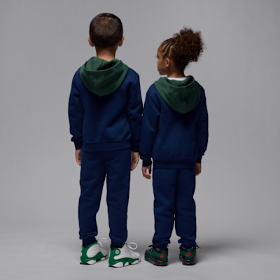 Completo in due pezzi con felpa con cappuccio e zip a tutta lunghezza Jordan Brooklyn Fleece – Bambino/a