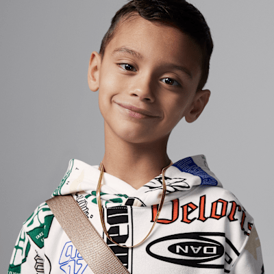 Sudadera con gorro estampada de French Terry para preescolar Jordan Essentials