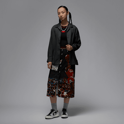 Air Jordan Women's Long-Sleeve Woven Top