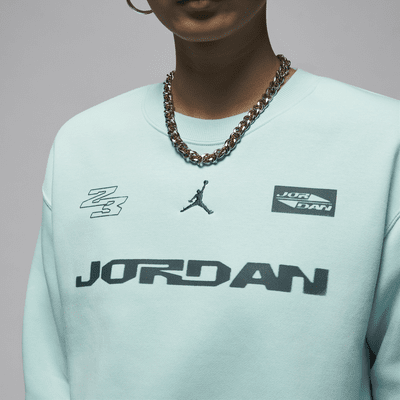 เสื้อวอร์มคอกลมผู้หญิง Jordan Brooklyn Fleece