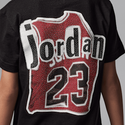 Playera de punto con collage para niños talla pequeña Jordan