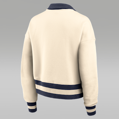 Michigan Legacy Women's Jordan Brand College Cropped 1/4-Zip Crew