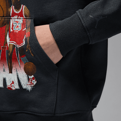 Sudadera con gorro sin cierre con gráfico para hombre Jordan Flight Fleece