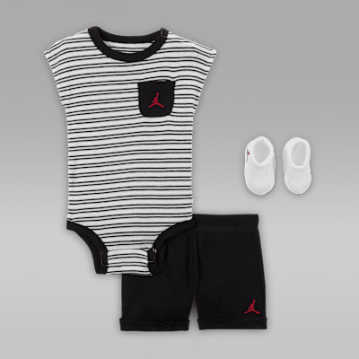 Jordan Essentials Baby Striped 3-Piece Set