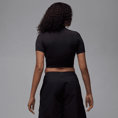 Playera de manga corta de tejido Knit cropped para mujer Jordan