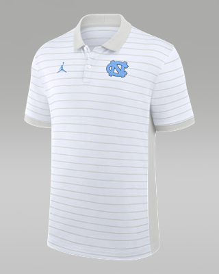 Мужские  North Carolina Sideline Victory Stripe Jordan Brand Dri-FIT College Polo