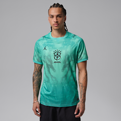 Brazil 2026 Stadium Goalkeeper เสื้อแข่งฟุตบอลแขนสั้น Replica ผู้ชาย Jordan Dri-FIT