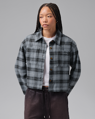 Женские Jordan Brooklyn Flannel Long-Sleeve Top