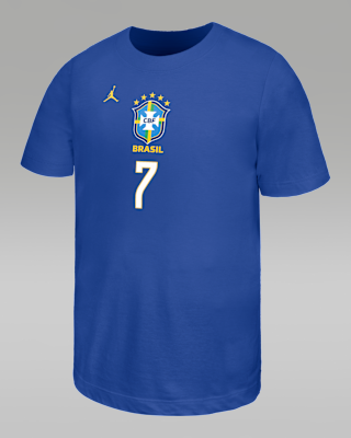 Детская футболка Vini Jr. Brazil Big Kids' Nike Soccer