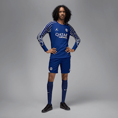 パリ サンジェルマン (PSG) 2024/25 マッチ フォース メンズ ジョーダン Dri-FIT ADV サッカー オーセンティック ロングスリーブ ユニフォーム