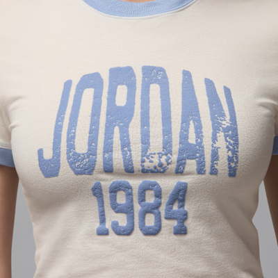 T-shirt court à motif Jordan pour femme