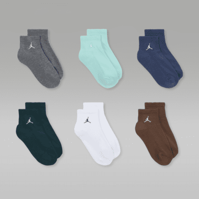 Jordan Everyday Essentials Big Kids' Ankle Socks (6 Pairs)