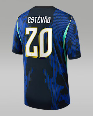 Детские джерси Estêvão Brazil National Team 2026 Stadium Away Big Kids' Nike Dri-FIT Soccer Jersey