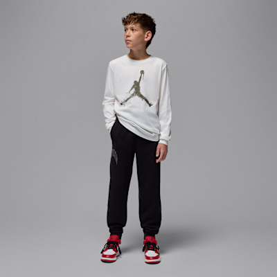 Playera de manga larga Jumpman Drip para niños talla grande Jordan